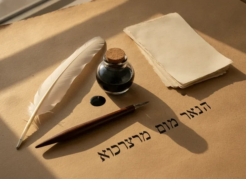 כלי כתיבה לסופר סת"ם על קלף