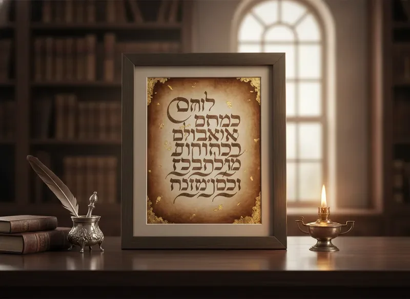 מסמך הסמכה כשרותי מסורתי בכתב סת"ם